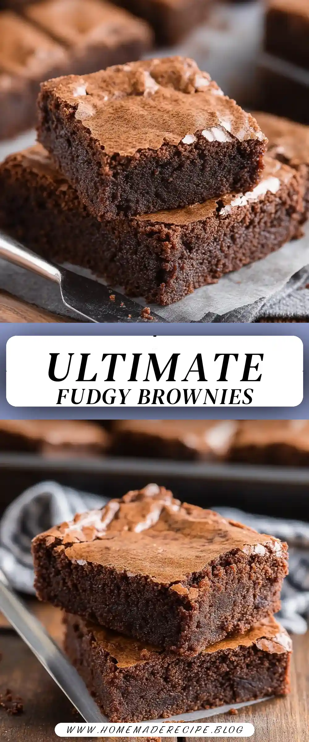 Pinterest pin (Design 3) for The BEST Brownies