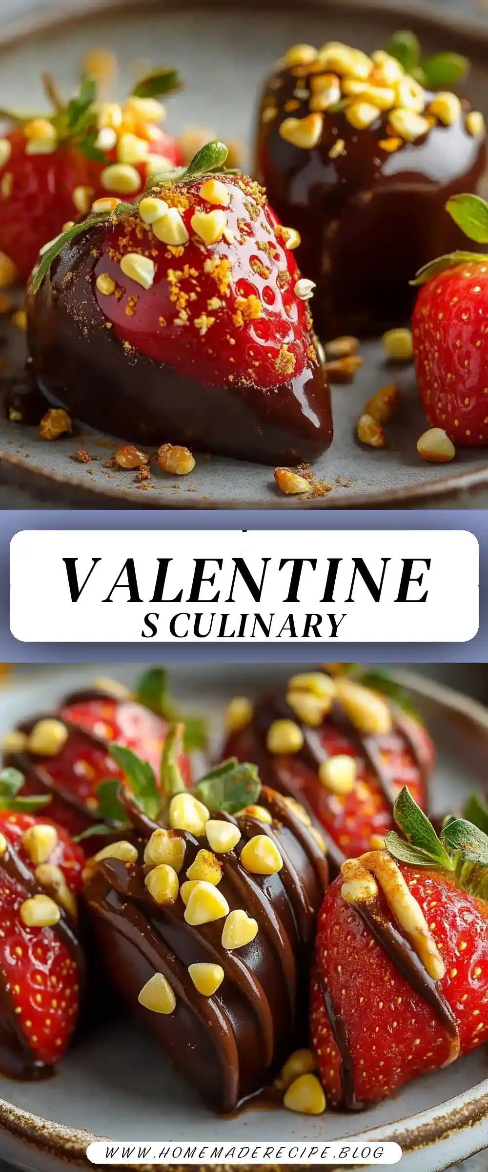 Pinterest pin (Design 3) for Valentines Food Ideas
