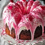 A delicious plate of Valentine’s Swirl Cake