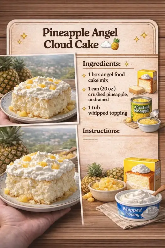 Pineapple Angel Cloud Cake