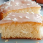 A delicious plate of Soft Vanilla Donut Cake Baked
