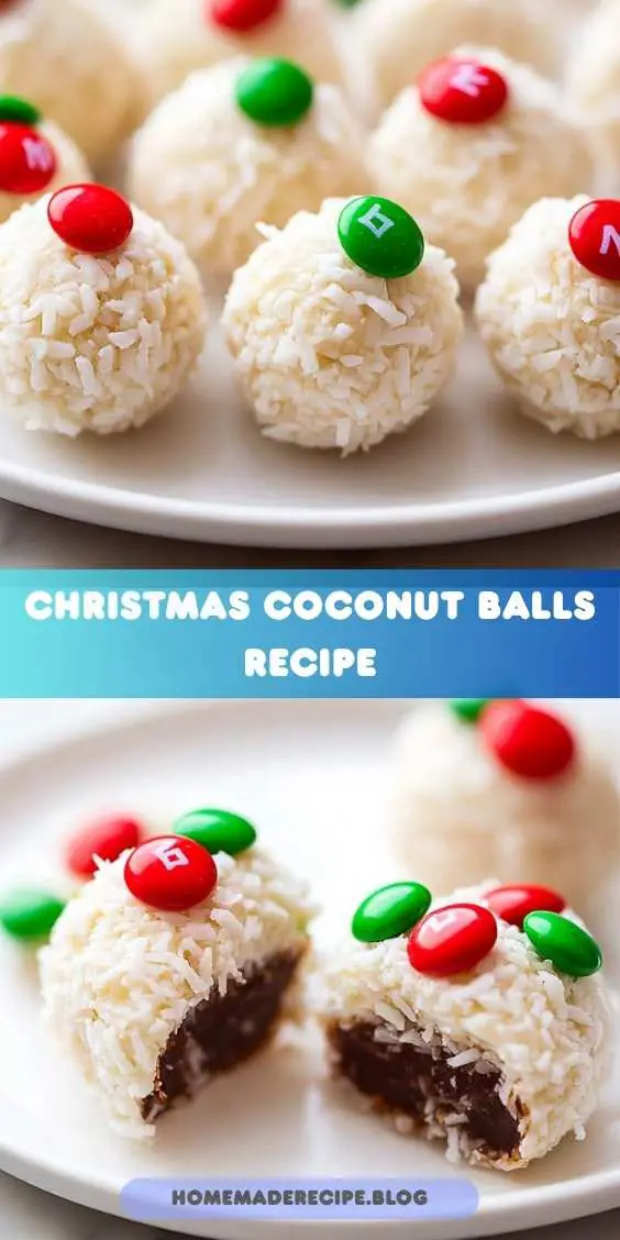 Christmas Coconut Balls