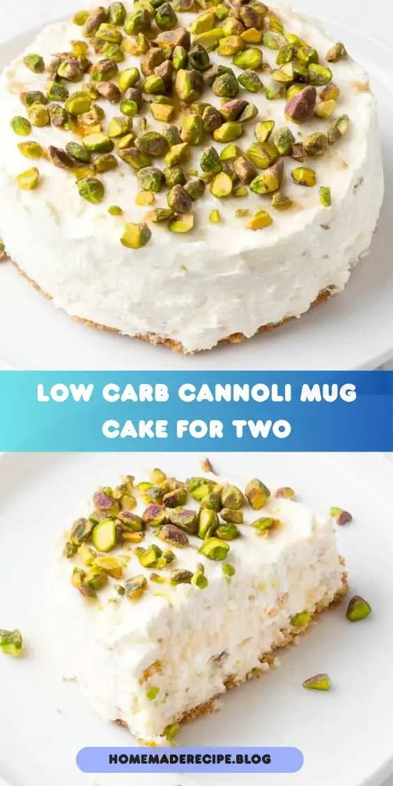 Low Carb Cannoli Mug Cake for Two
