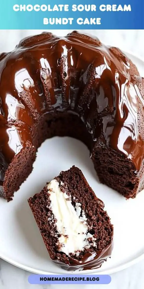 Chocolate Sour Cream Bundt Cake