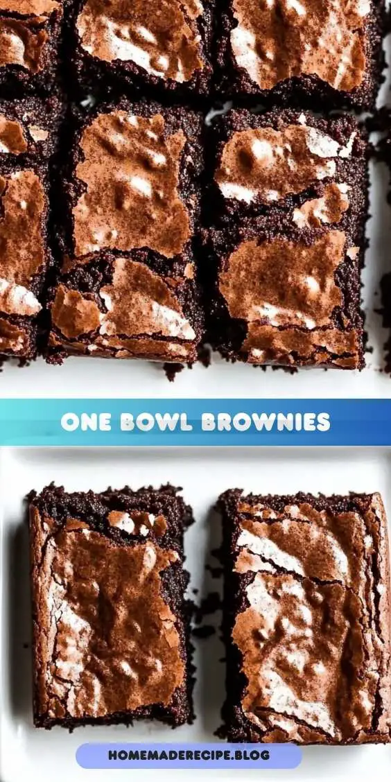 One Bowl Brownies