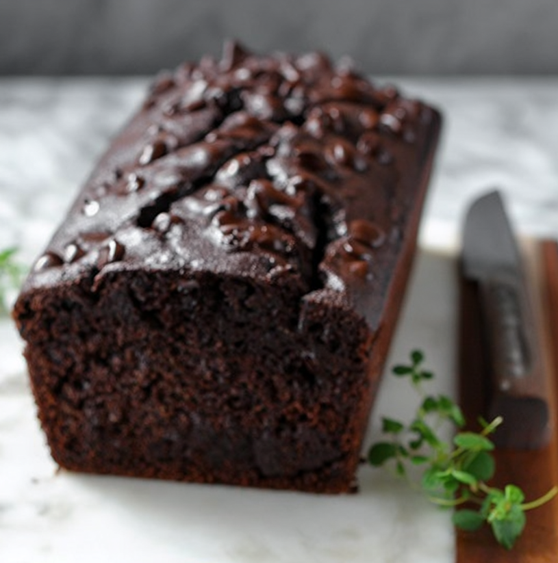 A delicious plate of Chocolate Banana Bread