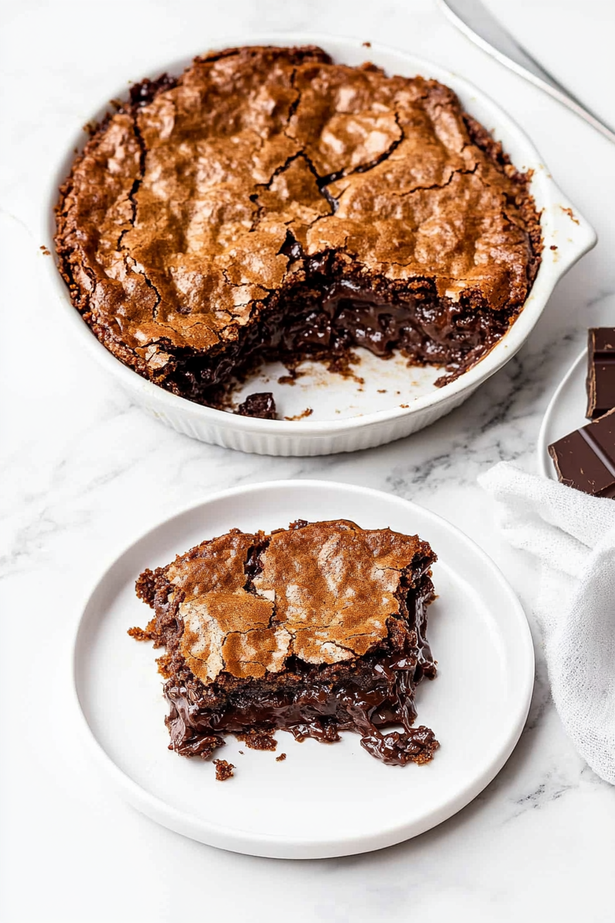 A delicious plate of Chocolate Cobbler Recipe
