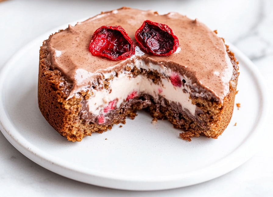 A delicious plate of Chocolate Mug Cake
