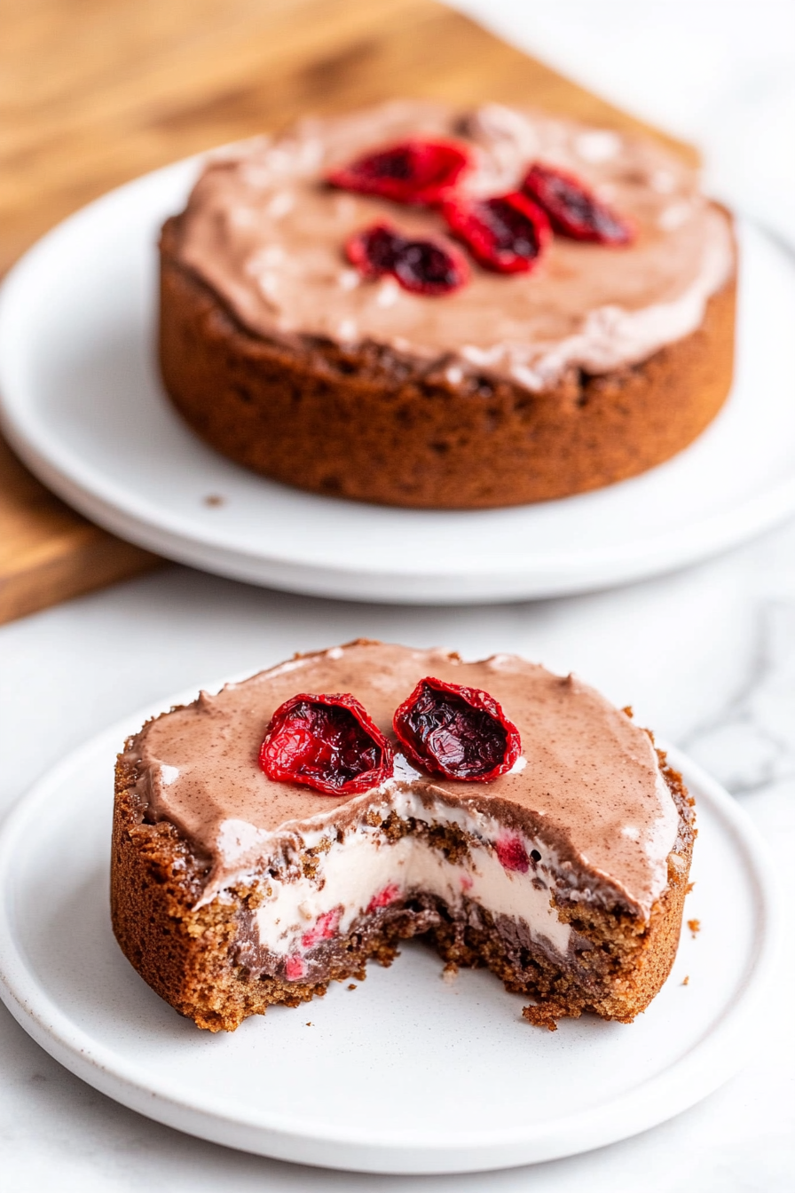 A delicious plate of Chocolate Mug Cake