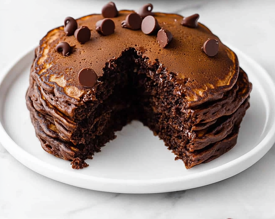 A delicious plate of Chocolate Pancakes