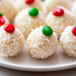 A delicious plate of Christmas Coconut Balls Recipe