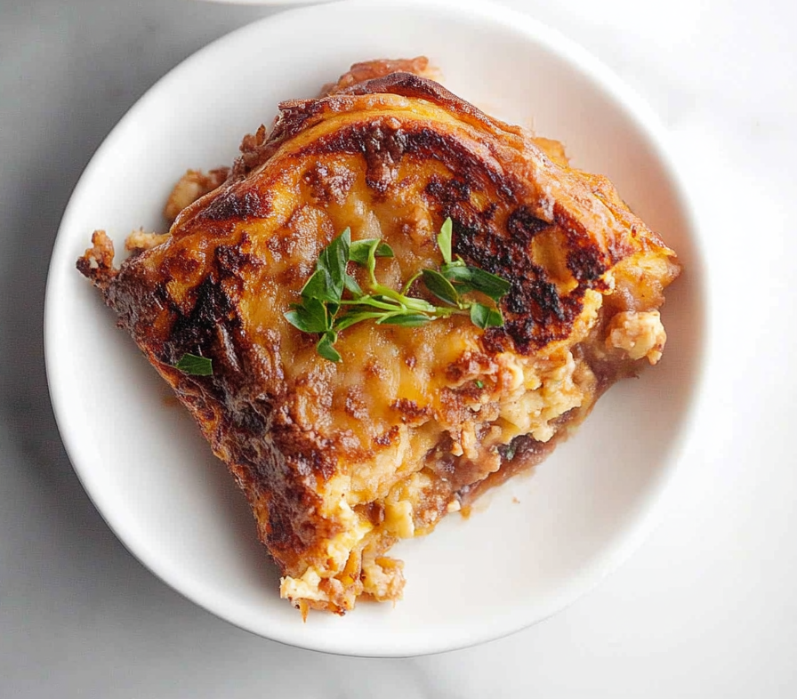 A delicious plate of Easy French Toast Casserole