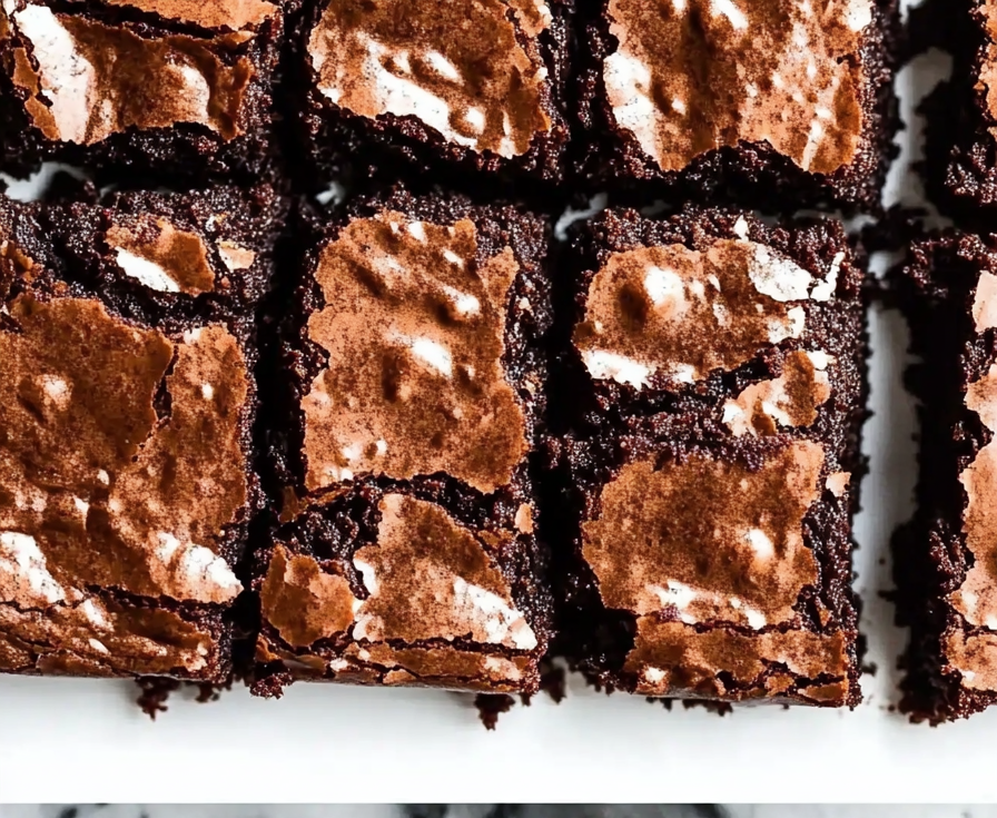 A delicious plate of One Bowl Brownies