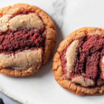 A delicious plate of Red Velvet Cake Mix Cookies