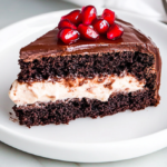 A delicious plate of Small Chocolate Cake