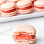 A delicious plate of Strawberry Macaron Recipe