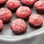 A delicious plate of Sugar-Free No Bake Raspberry Cheesecake Bites