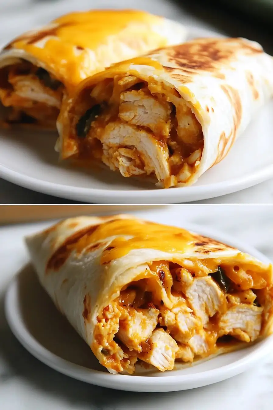 Irresistible Cheesy Garlic Chicken Wraps Ready in 15 Minutes