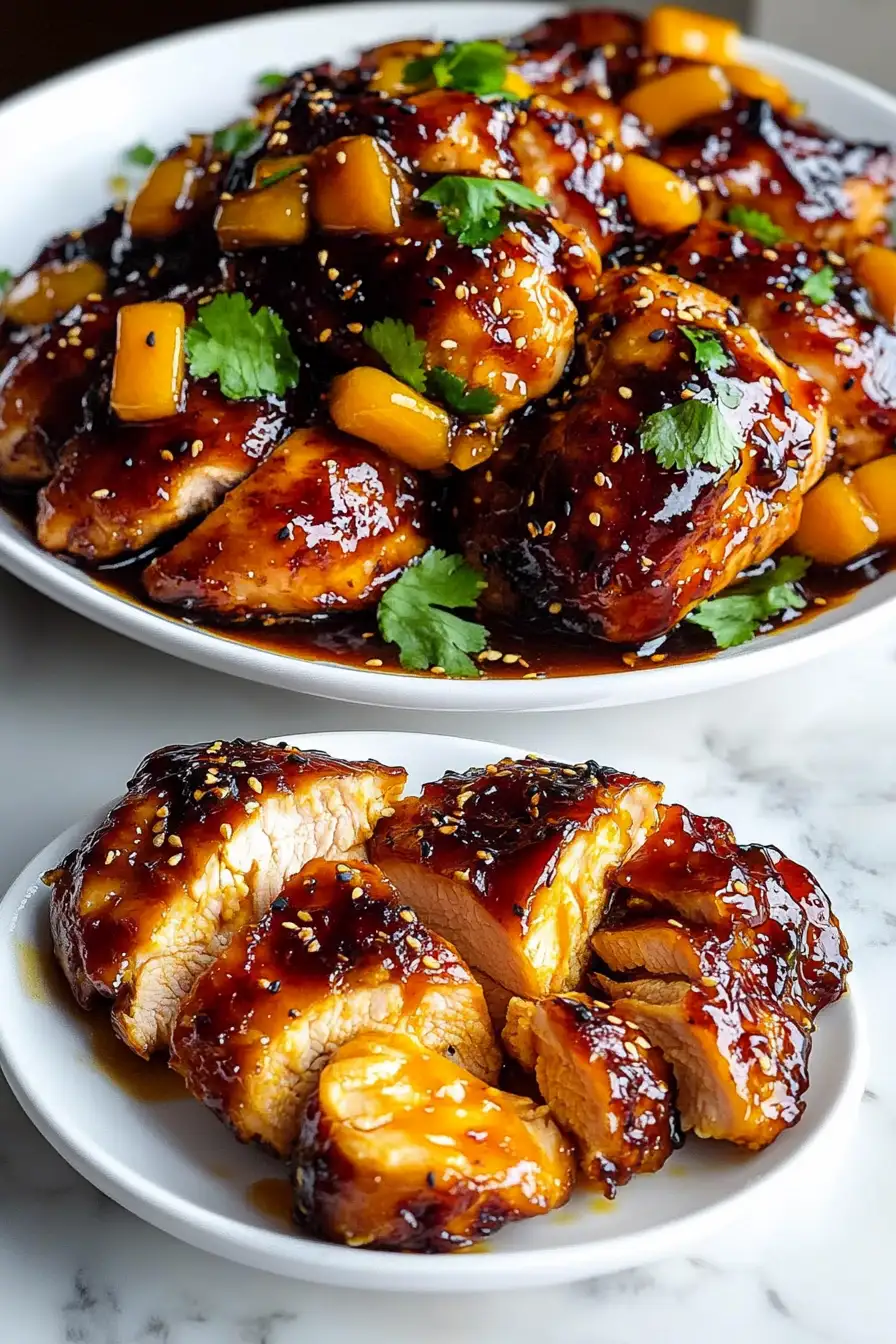 Asian Mango Glazed Chicken
