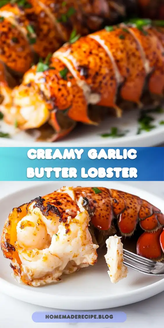 Creamy Garlic Butter Lobster Tails