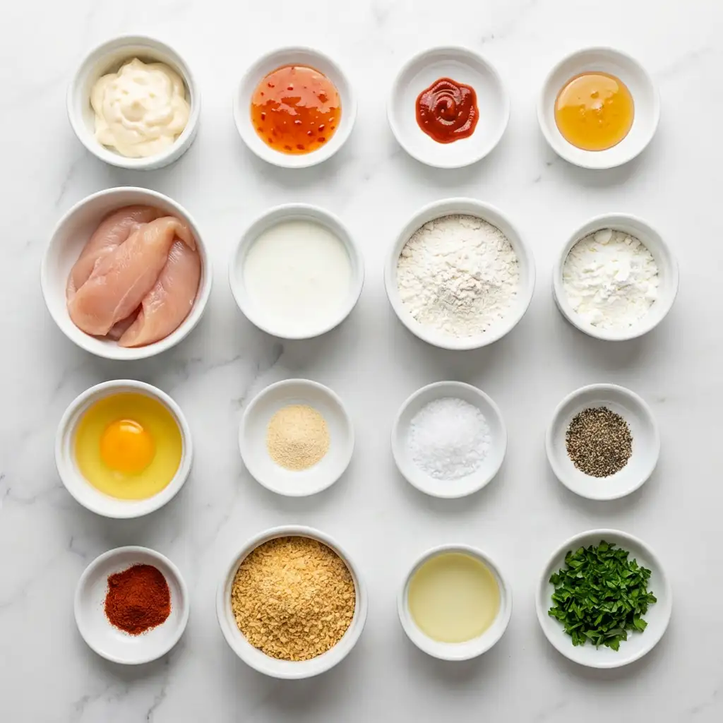 Ingredients for Bang Bang Chicken