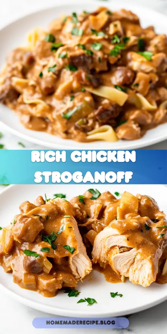 Rich Chicken Stroganoff