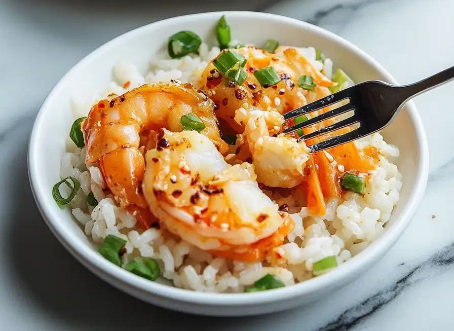 Shrimp Rice Bowls with Spicy Mayo