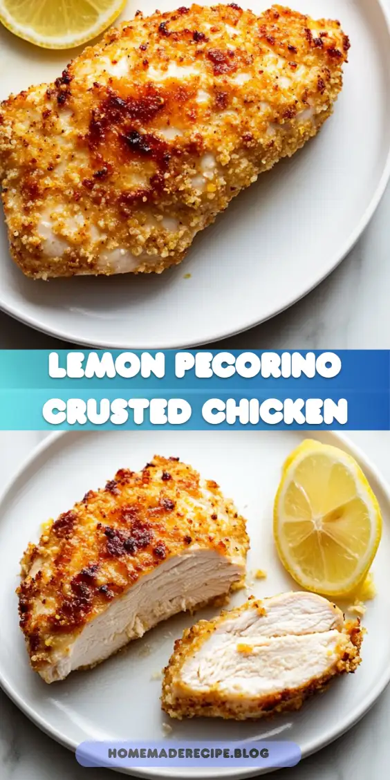Lemon Pecorino Crusted Chicken