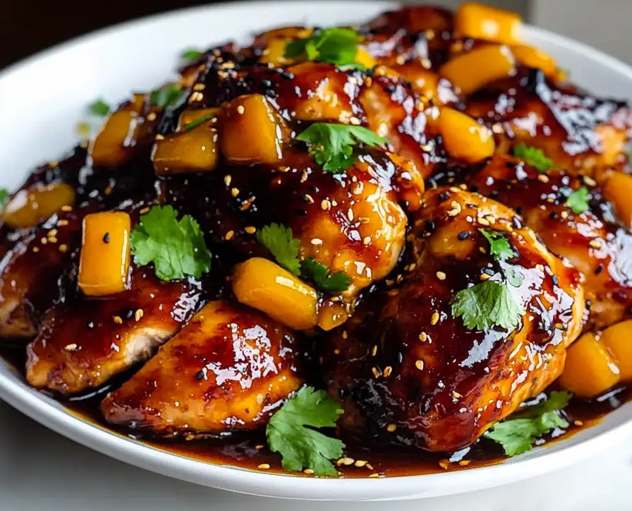 Asian Mango Glazed Chicken