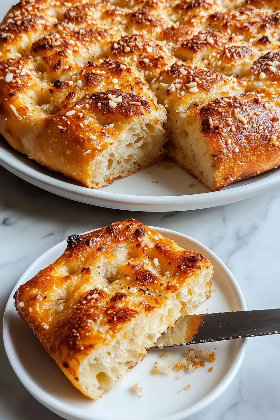 Garlic Parmesan Focaccia Bread