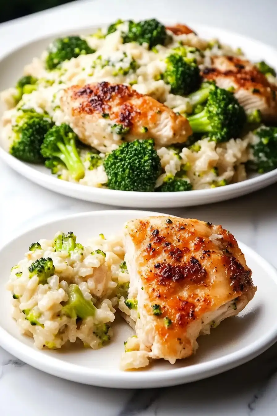 Creamy Parmesan Chicken and Broccoli Rice