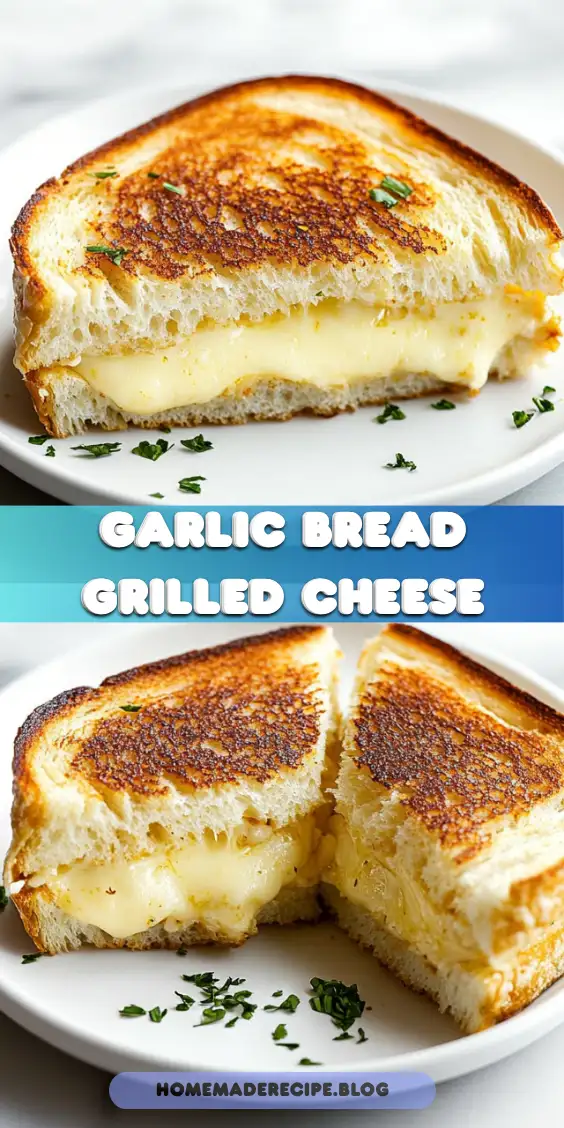 Garlic Bread Grilled Cheese