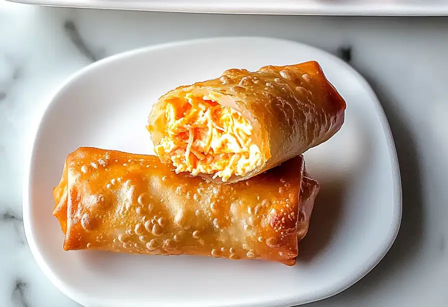 Buffalo Chicken Dip Egg Rolls