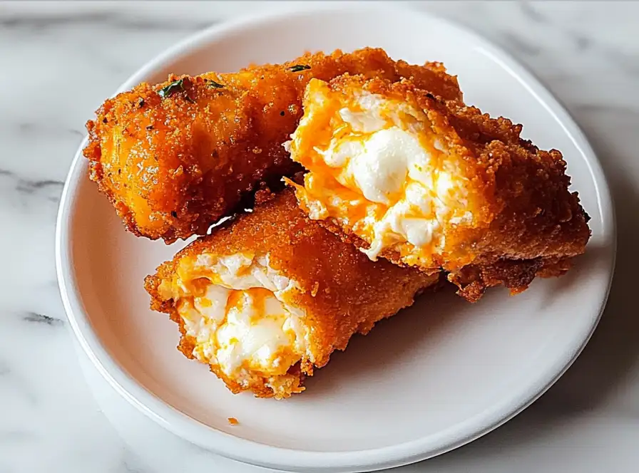 Buffalo Chicken Mozzarella Sticks
