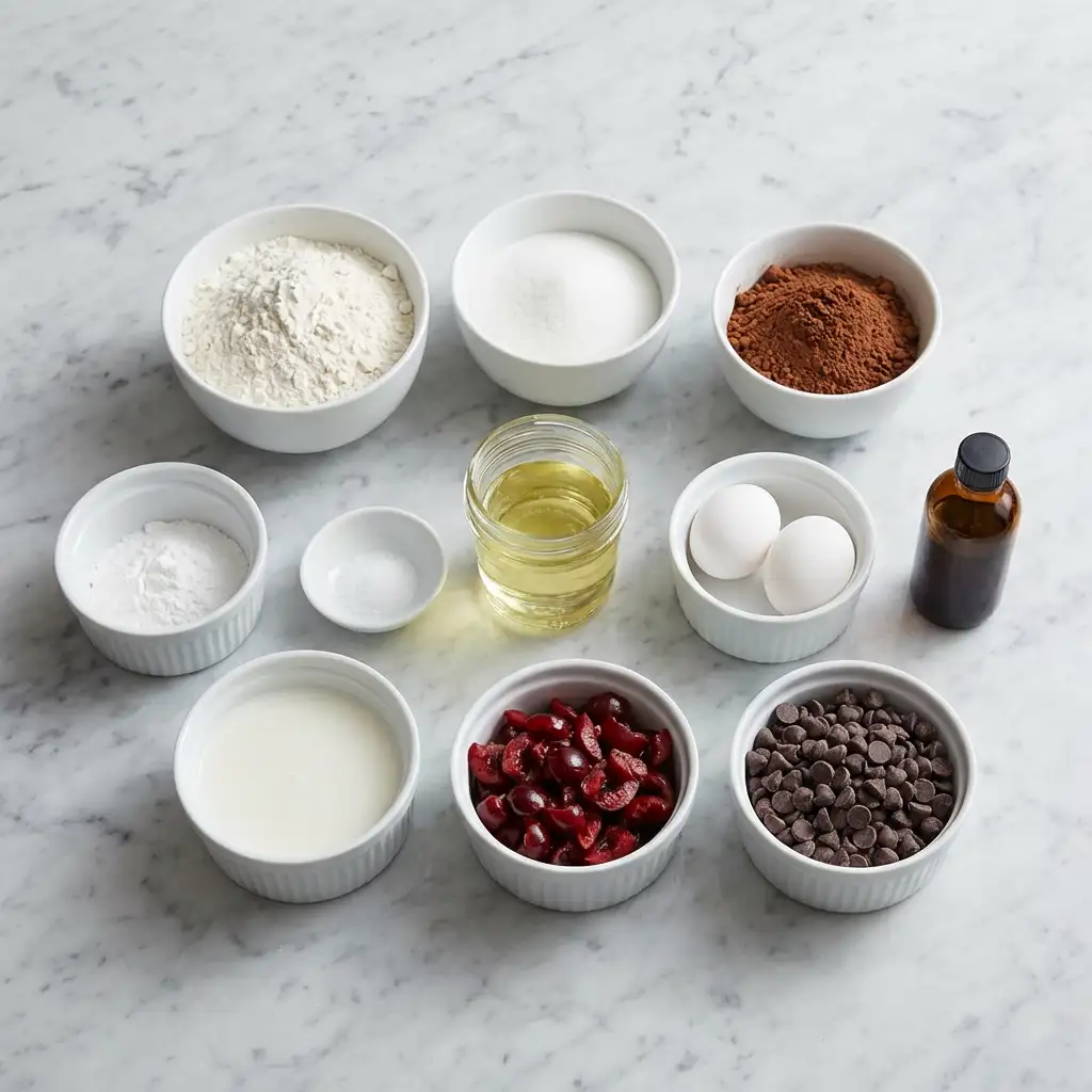 Ingredients for Cherry Chocolate Delight Bread