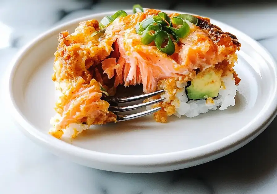 Spicy Salmon Sushi Bake