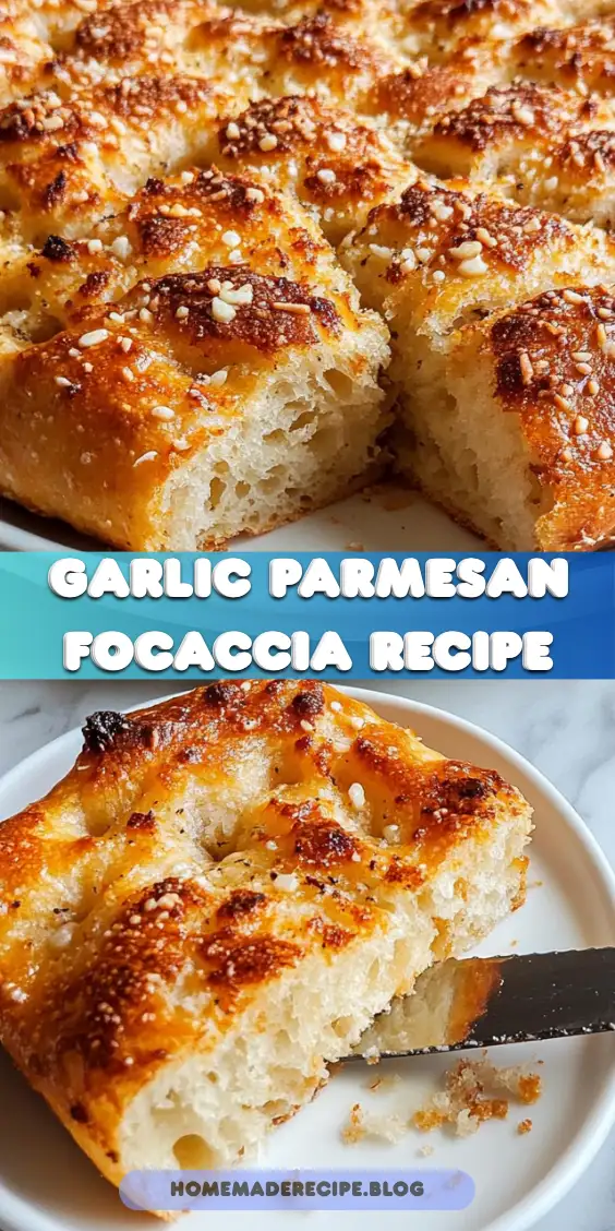Garlic Parmesan Focaccia Bread