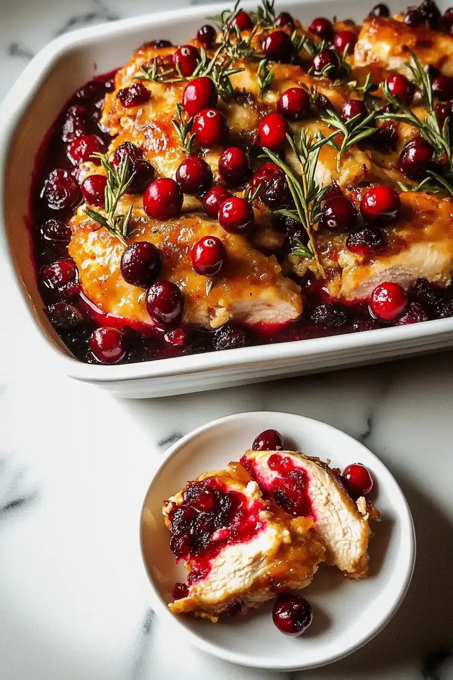 Holiday Cranberry Chicken Bake