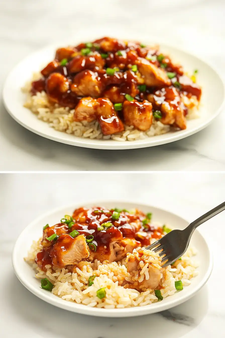 Honey Bbq Chicken Rice