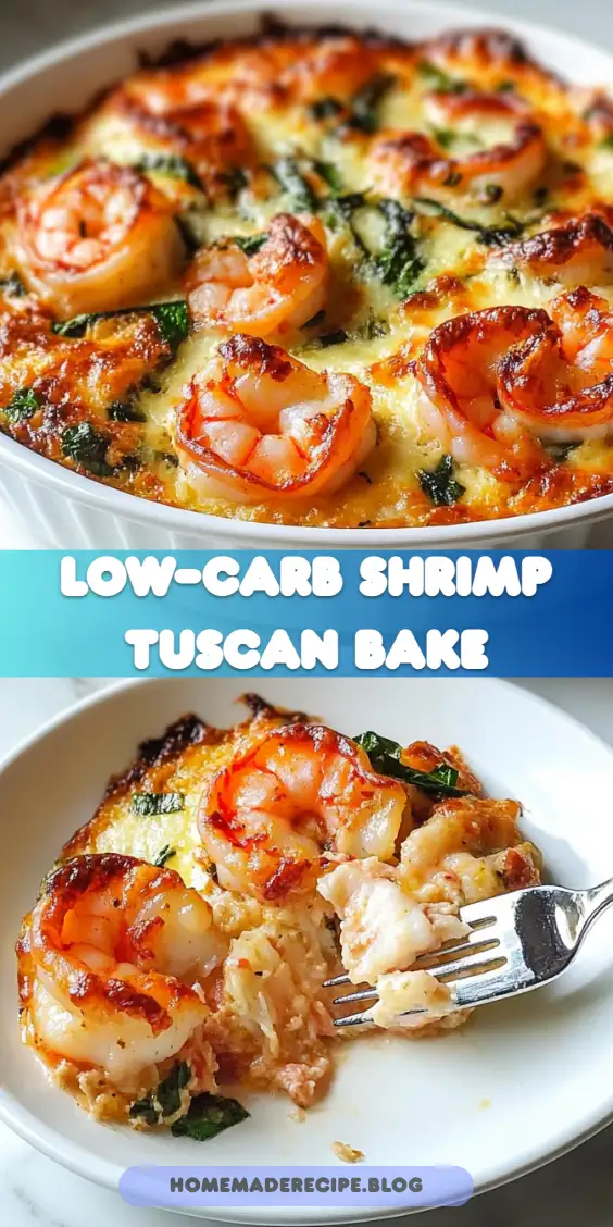 Low-Carb Shrimp Tuscan Bake