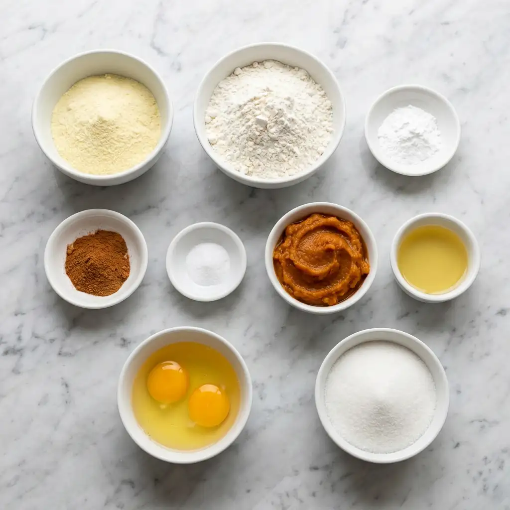 Ingredients for Vanilla Pudding Pumpkin Bread
