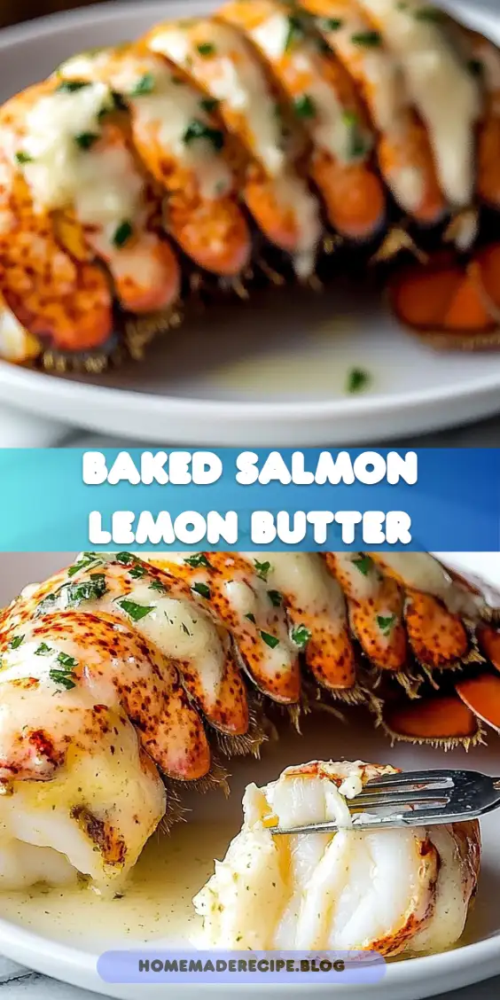 Baked Salmon with Lemon Butter Cream Sauce