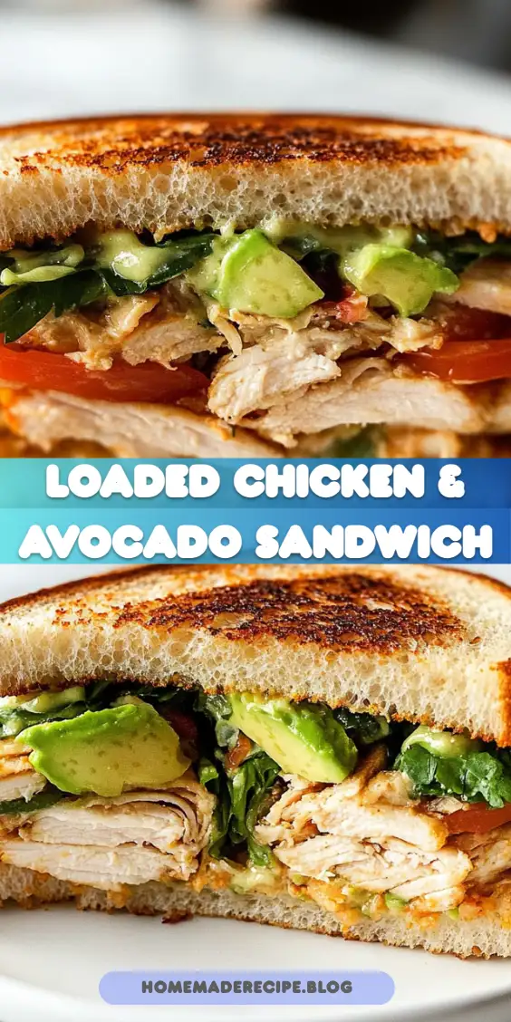 Loaded Chicken & Avocado Sandwich
