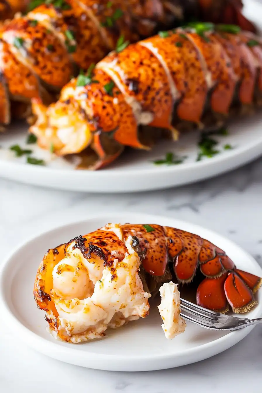 Creamy Garlic Butter Lobster Tails