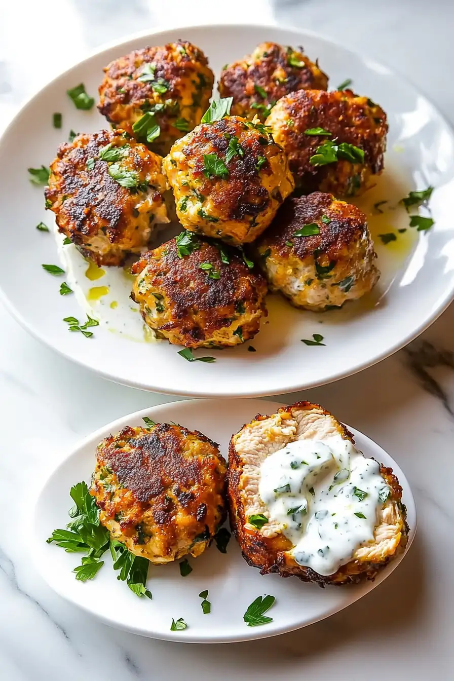 Chicken Kofta with Garlic Yogurt Sauce