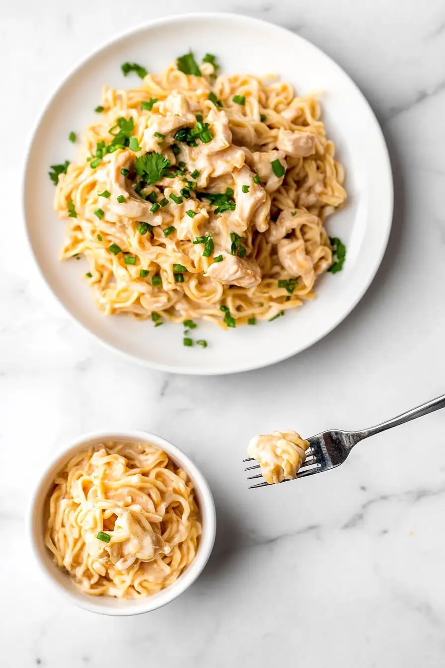 Creamy Garlic Chicken Ramen
