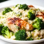 Creamy Parmesan Chicken and Broccoli Rice