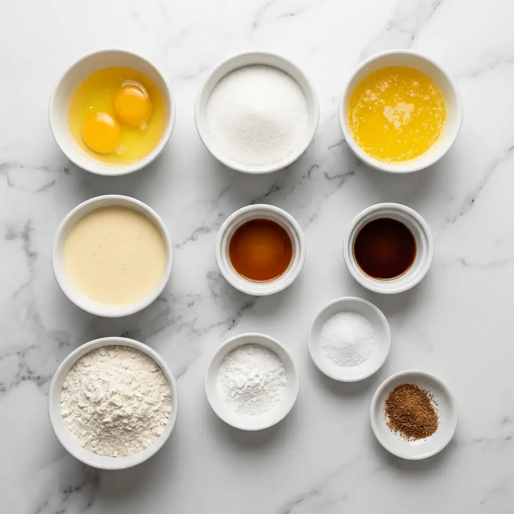 Ingredients for Christmas Eggnog Bread