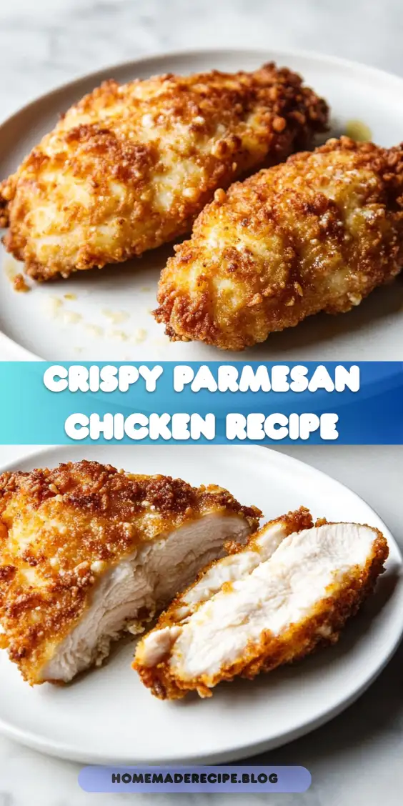 Crispy Parmesan Chicken with a Rich Garlic Sauce