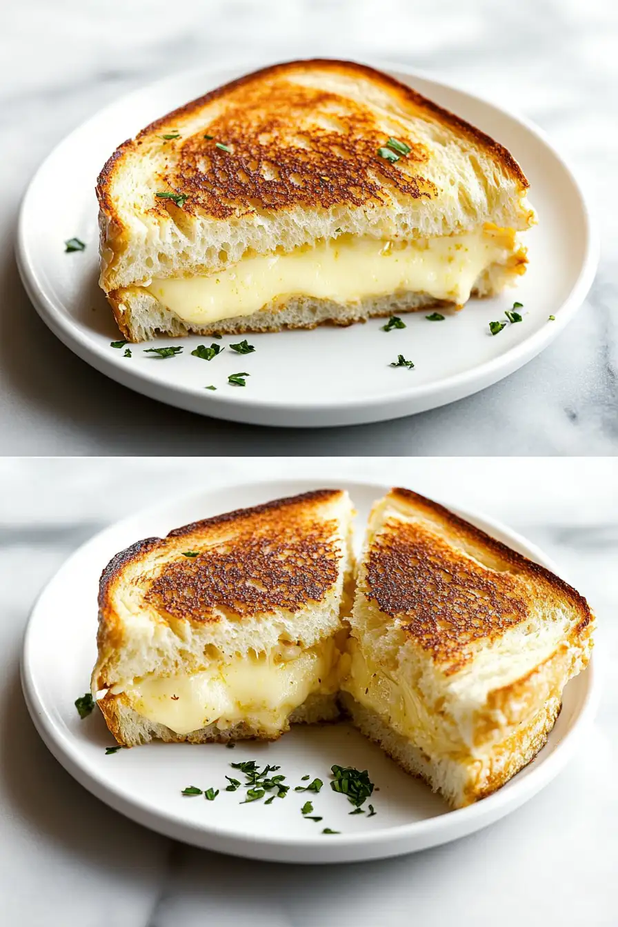 Garlic Bread Grilled Cheese